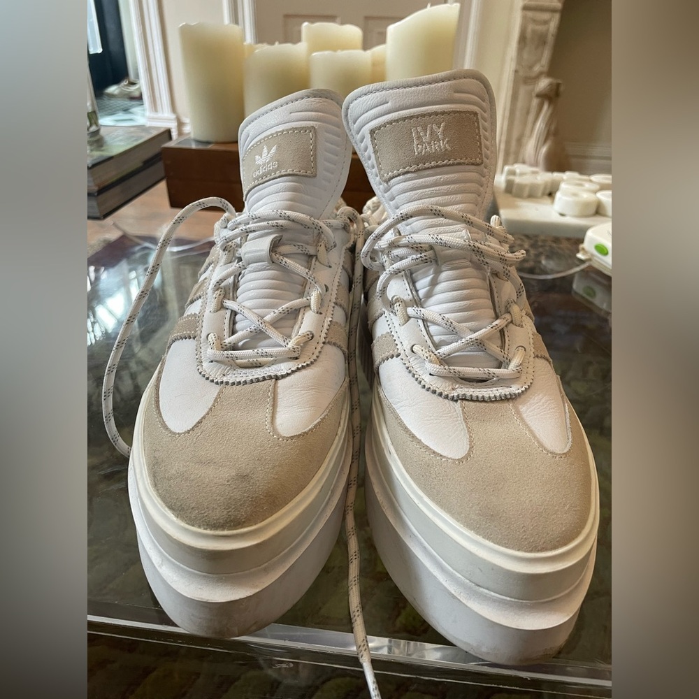 Adidas x Ivy Park White Platform Sneakers